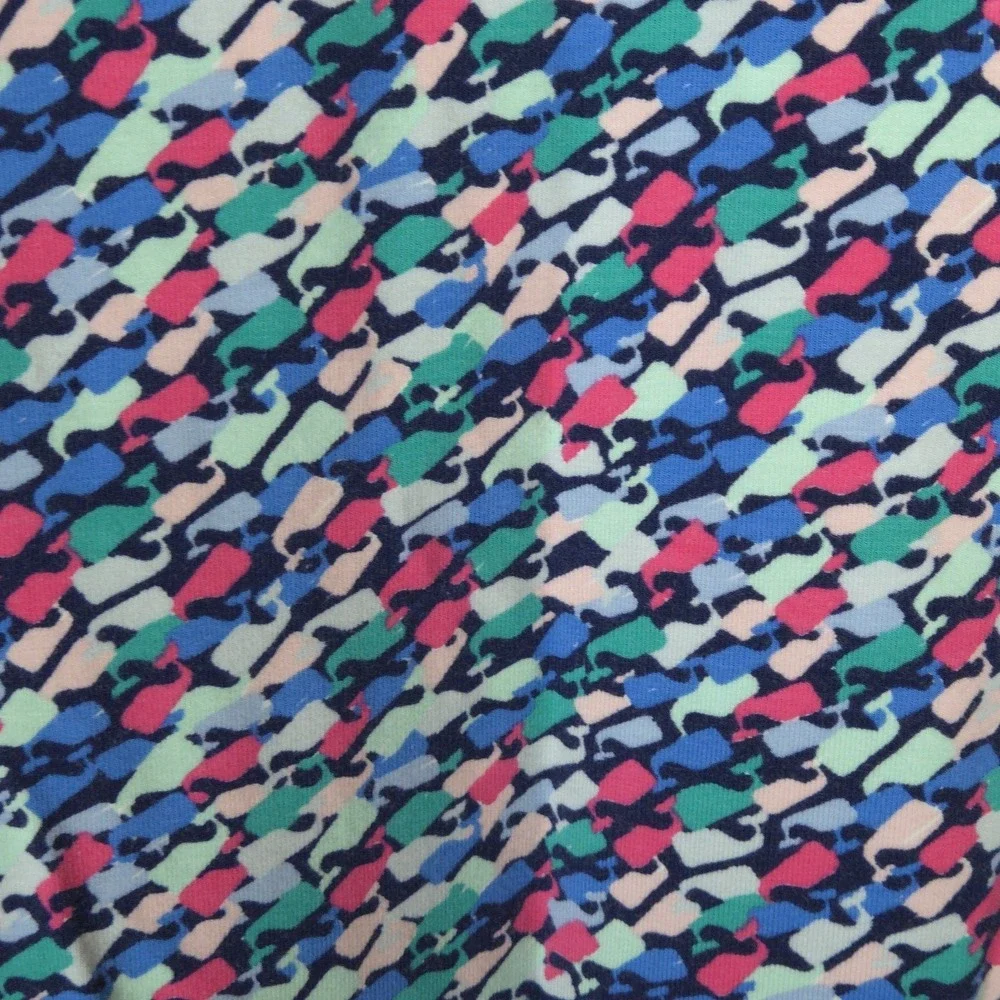 Vineyard Vines Girls Dress L 14 Whale Print Pima Cotton 3/4 Sleeve‎ Preppy